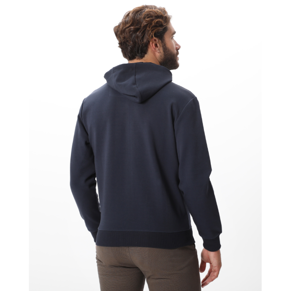 Ανδρική φούτερ ζακετα NAVY & GREEN μπλε Ανδρικά