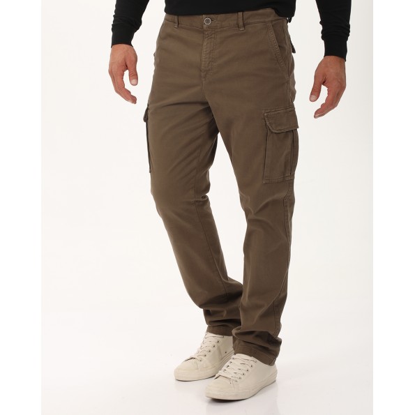 Ανδρικό cargo παντελόνι NAVY & GREEN λαδί  Ανδρικά