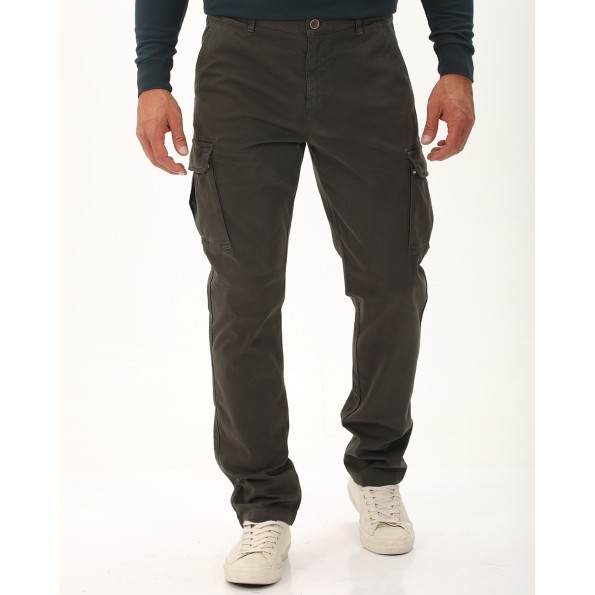 Ανδρικό cargo παντελόνι NAVY & GREEN χακί  Ανδρικά