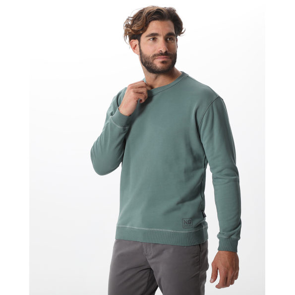 Ανδρική φούτερ μπλούζα NAVY & GREEN πράσινη  Ανδρικά