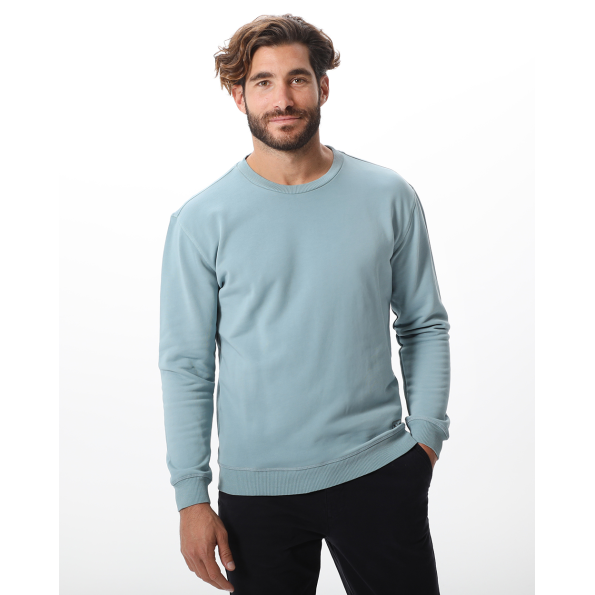 Ανδρική φούτερ μπλούζα NAVY & GREEN γαλάζια