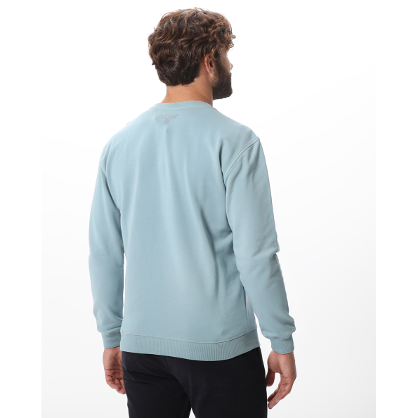 Ανδρική φούτερ μπλούζα NAVY & GREEN γαλάζια Ανδρικά
