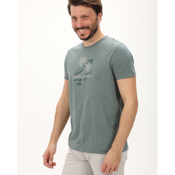Ανδρική μπλούζα NAVY & GREEN πράσινη