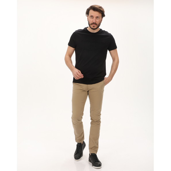 Ανδρικό chino παντελόνι NAVY & GREEN MODERN FIT μπεζ