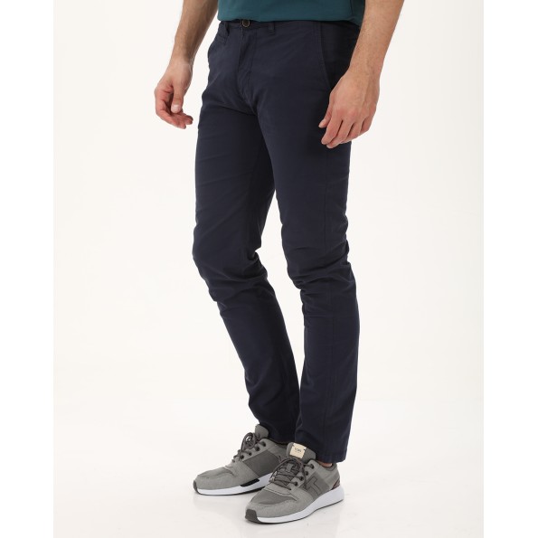 Ανδρικό chino παντελόνι NAVY & GREEN MODERN FIT μπλε