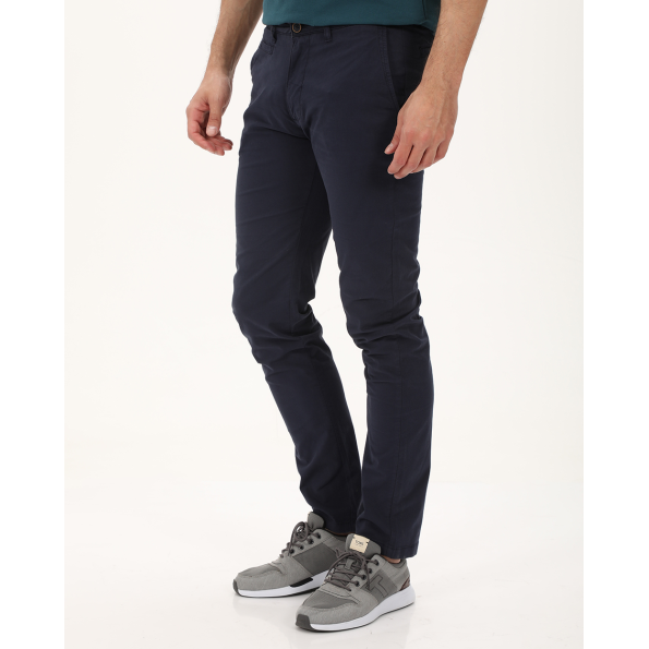Ανδρικό chino παντελόνι NAVY & GREEN MODERN FIT μπλε
