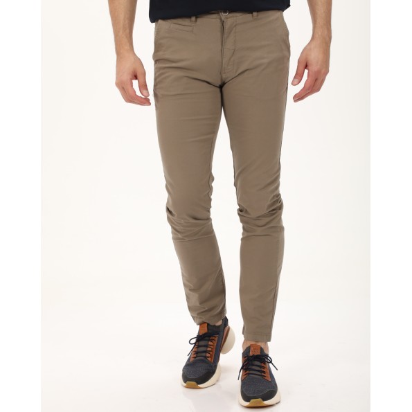 Ανδρικό chino παντελόνι NAVY & GREEN MODERN FIT χακί