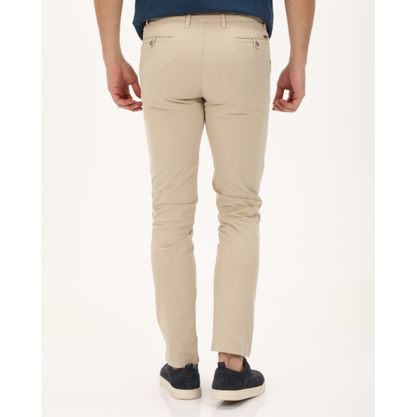 Ανδρικό chino παντελόνι NAVY & GREEN MODERN FIT μπεζ Ανδρικά