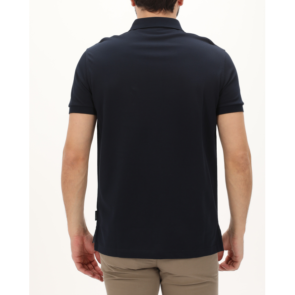 Ανδρική polo μπλούζα NAVY & GREEN μπλε Ανδρικά