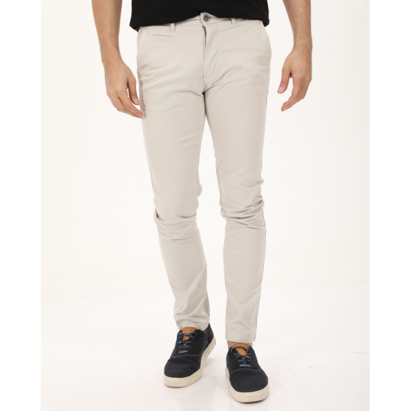 Ανδρικό chino παντελόνι NAVY & GREEN MODERN FIT γκρι