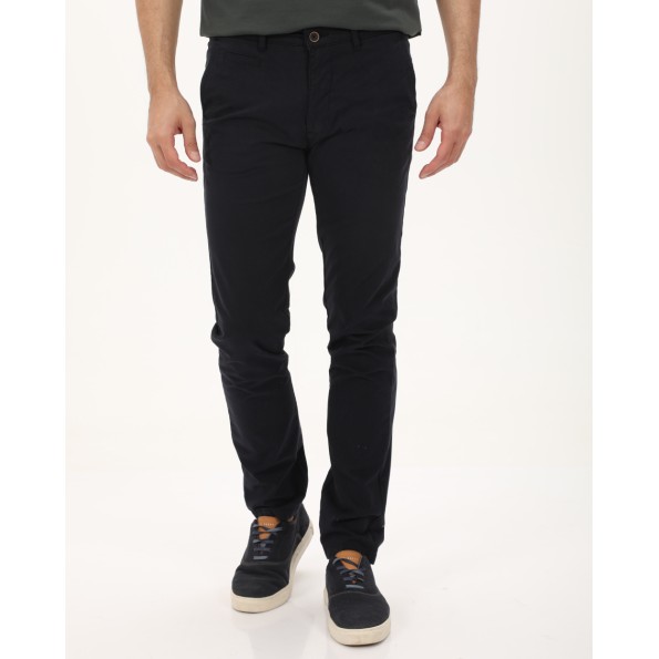 Ανδρικό chino παντελόνι NAVY & GREEN MODERN FIT μπλε