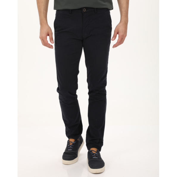 Ανδρικό chino παντελόνι NAVY & GREEN MODERN FIT μπλε