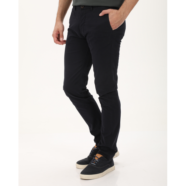 Ανδρικό chino παντελόνι NAVY & GREEN MODERN FIT μπλε Ανδρικά