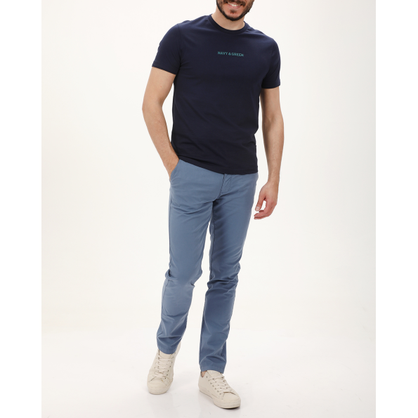 Ανδρική μπλούζα NAVY & GREEN μπλε