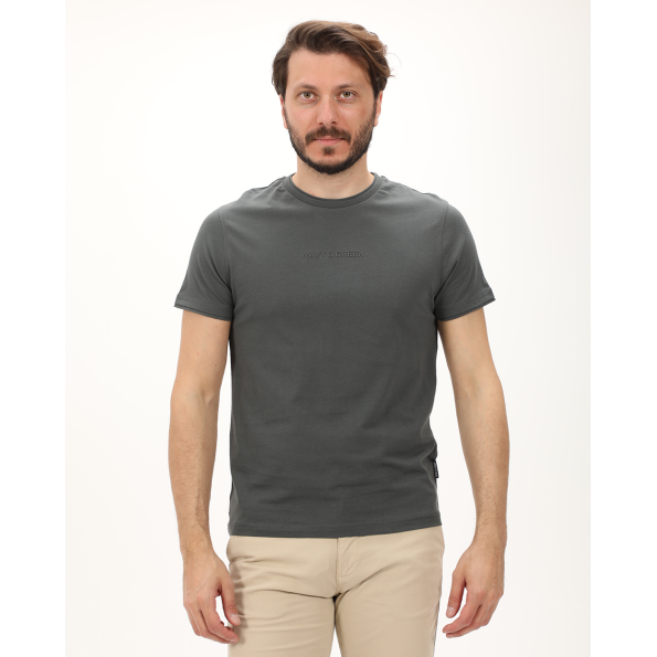 Ανδρική μπλούζα NAVY & GREEN γκρι