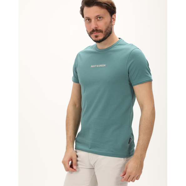 Ανδρική μπλούζα NAVY & GREEN πράσινη