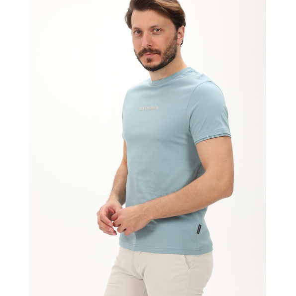 Ανδρική μπλούζα NAVY & GREEN γαλάζια