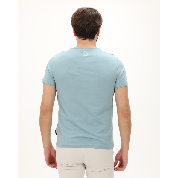 Ανδρική μπλούζα NAVY & GREEN γαλάζια
