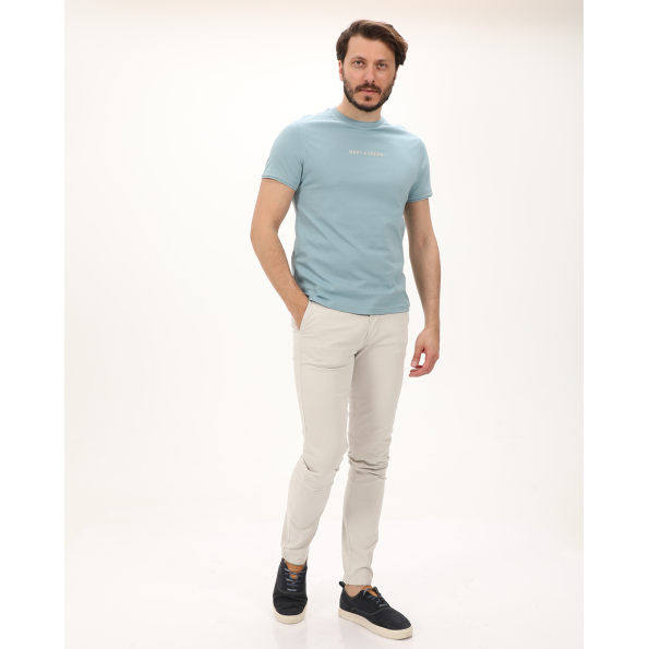 Ανδρική μπλούζα NAVY & GREEN γαλάζια