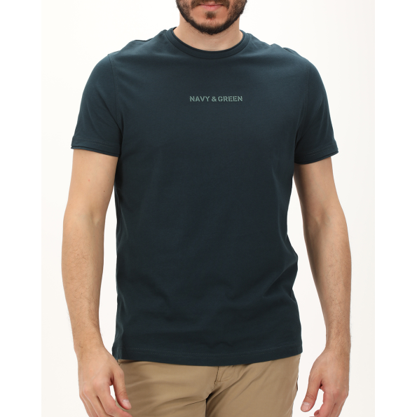 Ανδρική μπλούζα NAVY & GREEN πράσινη
