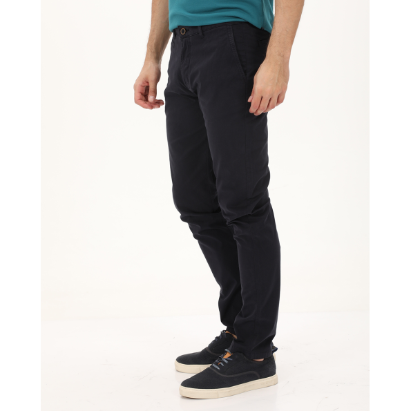 Ανδρικό chino παντελόνι NAVY & GREEN MODERN FIT μπλε