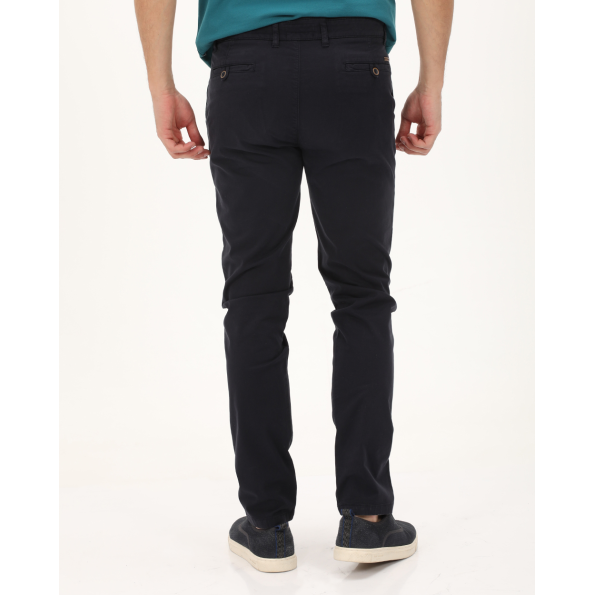 Ανδρικό chino παντελόνι NAVY & GREEN MODERN FIT μπλε