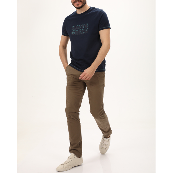 Ανδρική μπλούζα NAVY & GREEN μπλε