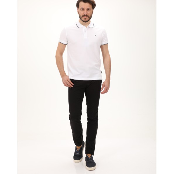 Ανδρικό chino παντελόνι NAVY & GREEN MODERN FIT μαύρο