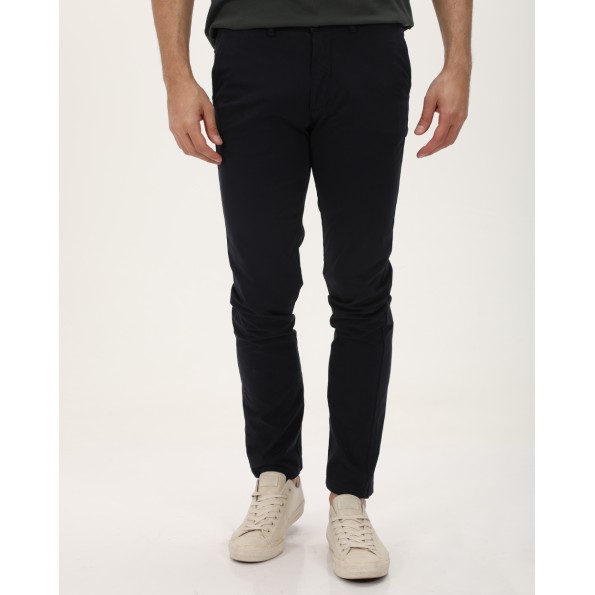 Ανδρικό chino παντελόνι NAVY & GREEN MODERN FIT μπλε