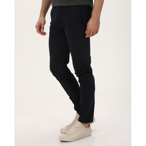 Ανδρικό chino παντελόνι NAVY & GREEN MODERN FIT μπλε