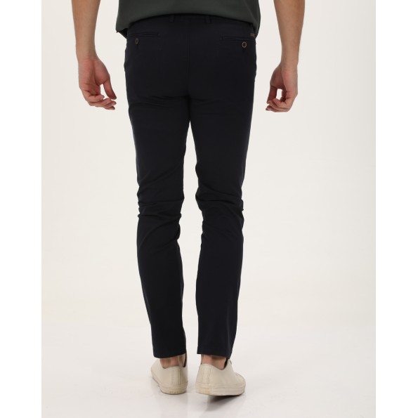 Ανδρικό chino παντελόνι NAVY & GREEN MODERN FIT μπλε