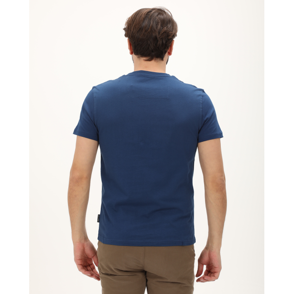 Ανδρική μπλούζα NAVY & GREEN μπλε