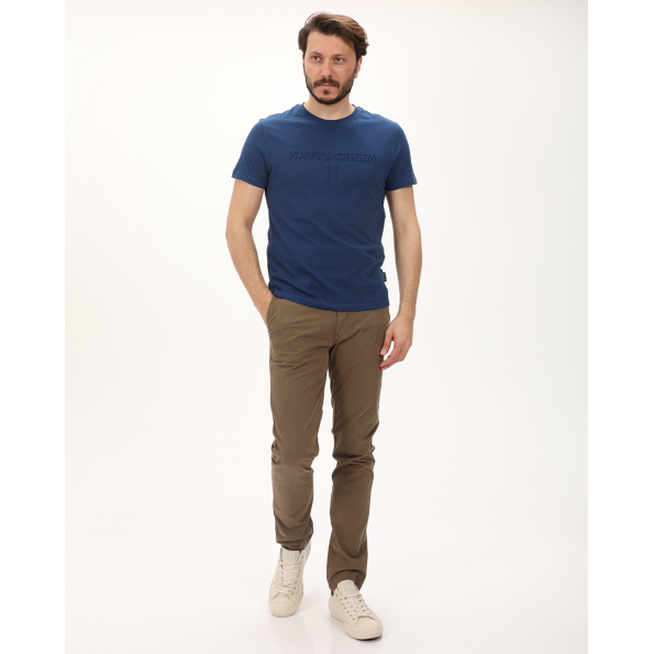 Ανδρική μπλούζα NAVY & GREEN μπλε