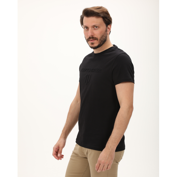 Ανδρική μπλούζα NAVY & GREEN μαύρη
