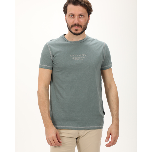 Ανδρική μπλούζα NAVY & GREEN γκρι