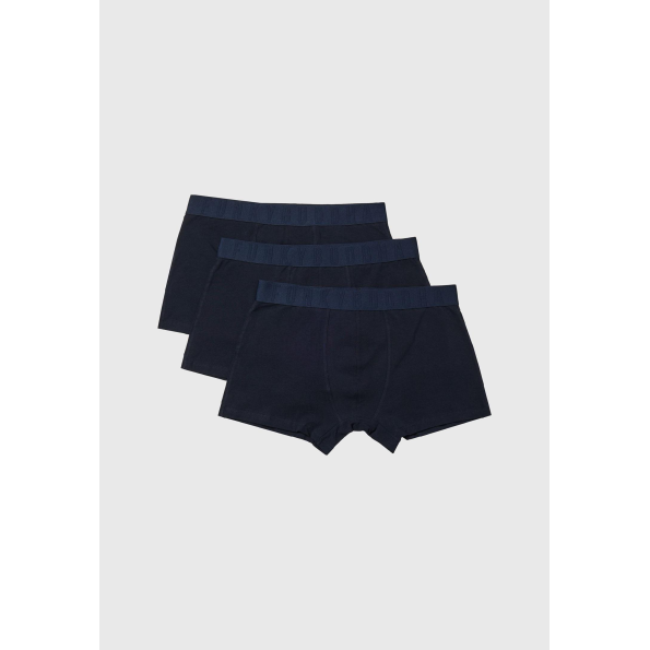 Σετ από 3 ανδρικά εσώρουχα boxer FUNKY BUDDHA FBM009-312-10 ναυτικό μπλε