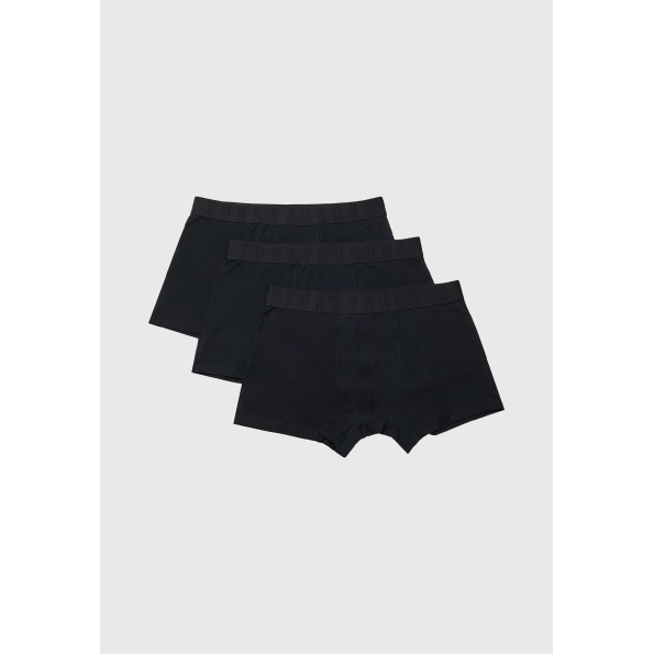 Σετ από 3 ανδρικά εσώρουχα boxer FUNKY BUDDHA FBM009-312-10 μαύρα