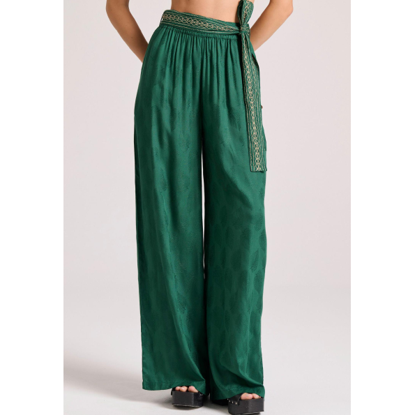 Γυναικεία παντελόνα FUNKY BUDDHA FBL009-110-02 πράσινη 