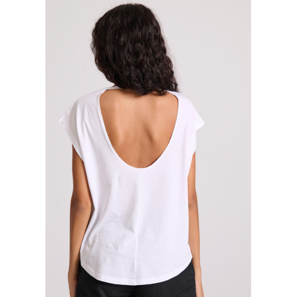 Γυναικείο t-shirt FUNKY BUDDHA FBL009-160-04 λευκό