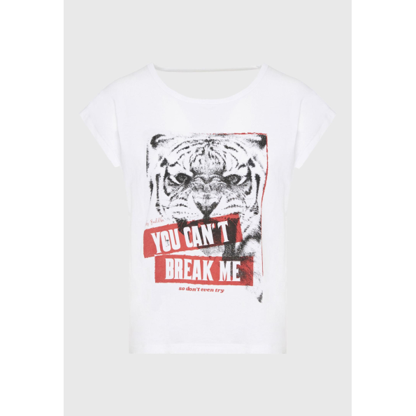 Γυναικείο t-shirt FUNKY BUDDHA FBL009-160-04 λευκό