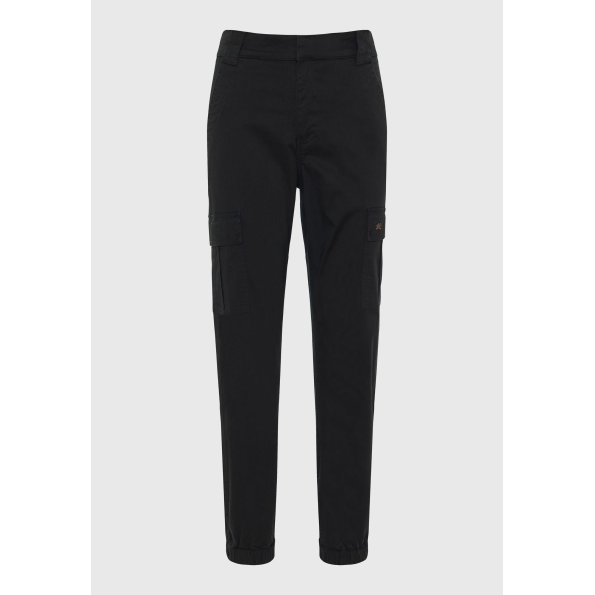 Γυναικείο cargo παντελόνι FUNKY BUDDHA FBL009-101-02 μαύρο Γυναικεία