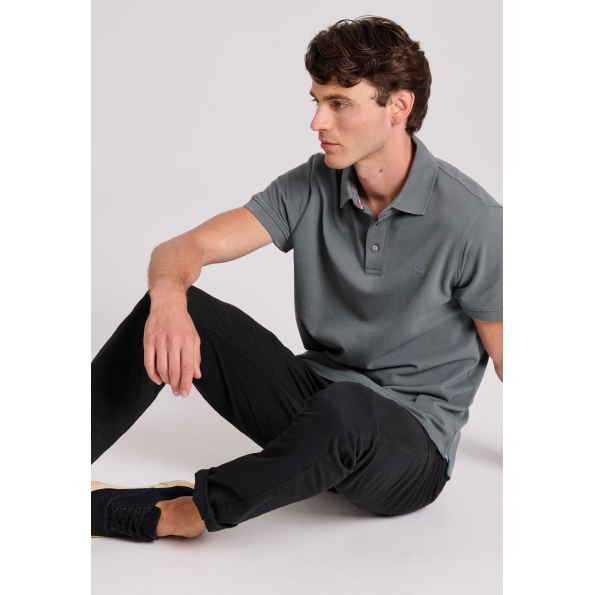 Ανδρικό chino παντελόνι FUNKY BUDDHA Garage 55 GAM009-501-02 μαύρο  Ανδρικά