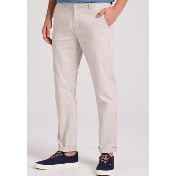 Ανδρικό chino παντελόνι FUNKY BUDDHA Garage 55 GAM009-501-02 γκρι 