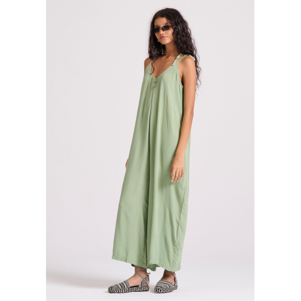 Γυναικεία ολόσωμη φόρμα FUNKY BUDDHA FBL009-115-12 πράσινη Γυναικεία