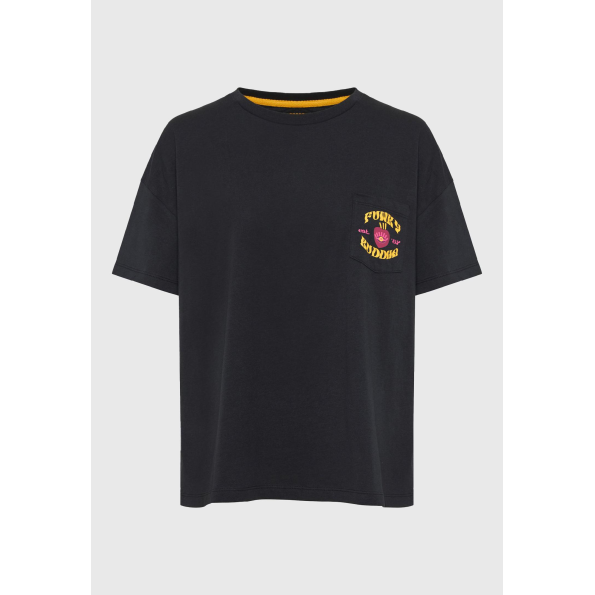 Γυναικείο t-shirt  FUNKY BUDDHA FBL009-166-04 μαύρη