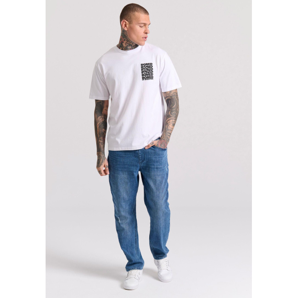 Ανδρικό jean παντελόνι FUNKY BUDDHA FBM009-077-02 μπλε  Ανδρικά