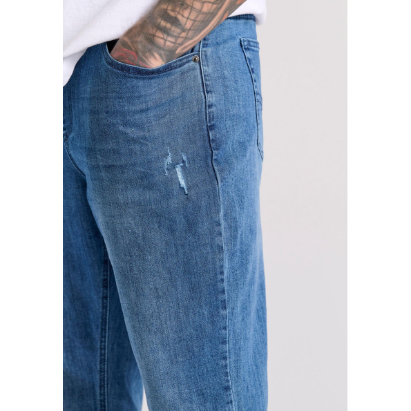 Ανδρικό jean παντελόνι FUNKY BUDDHA FBM009-077-02 μπλε  Ανδρικά