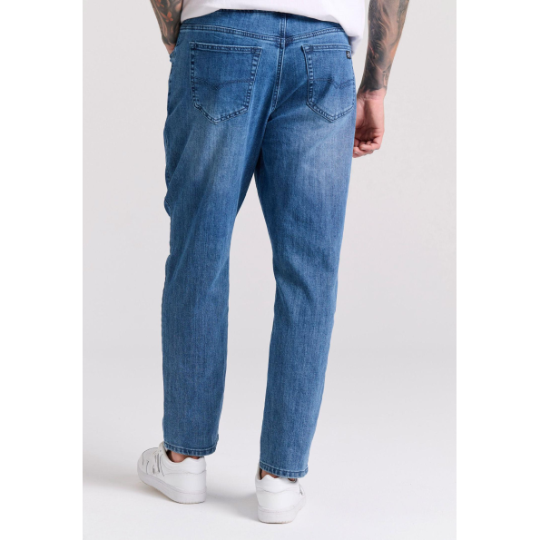 Ανδρικό jean παντελόνι FUNKY BUDDHA FBM009-077-02 μπλε  Ανδρικά