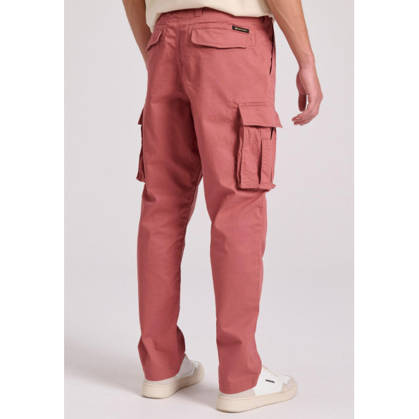 Ανδρικό cargo παντελόνι FUNKY BUDDHA FBM009-037-02 κόκκινο Ανδρικά