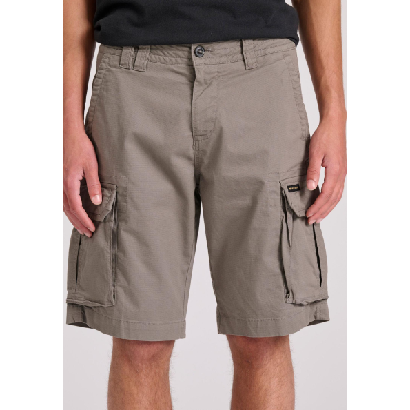 Ανδρική cargo βερμούδα FUNKY BUDDHA FBM009-033-03 γκρι